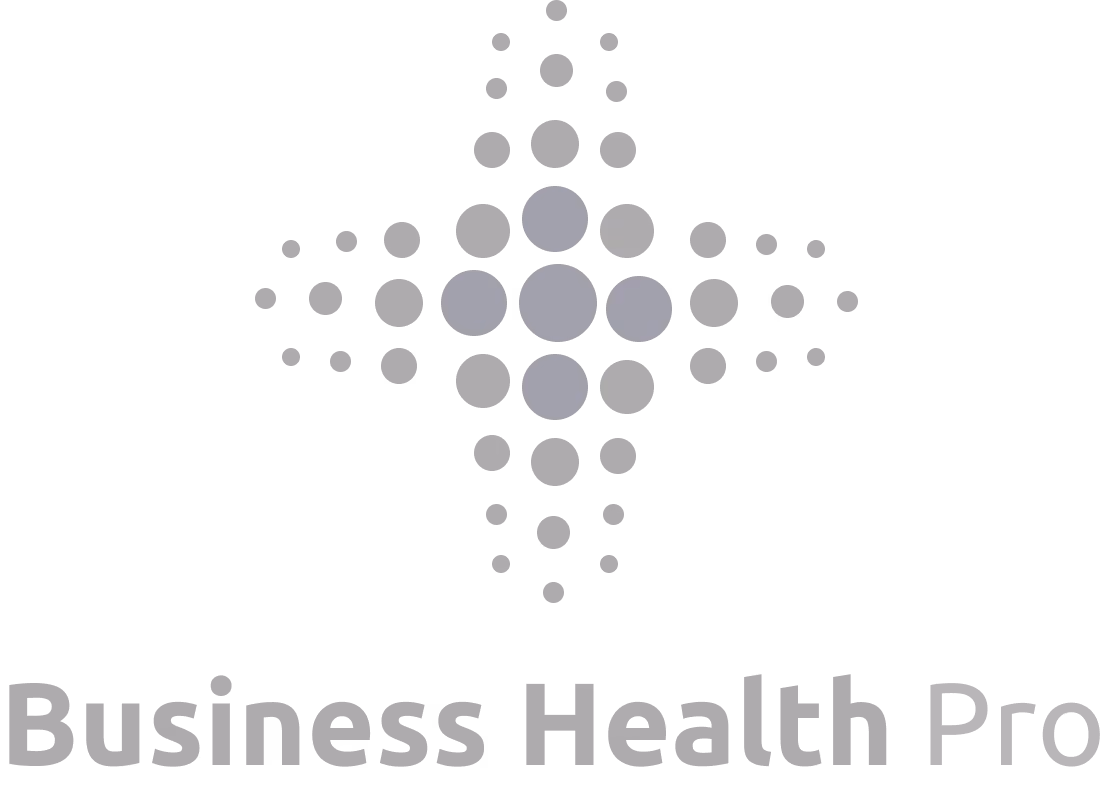 Business Health Pro logo with concentric circles forming a star shape above the text.